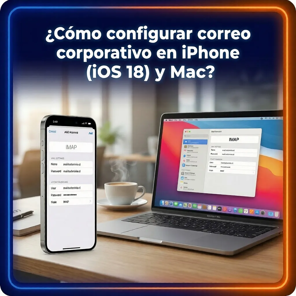 ¿Cómo configurar correo corporativo en iPhone (iOS 18) y Mac?